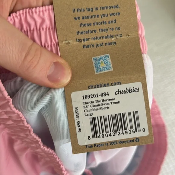 Chubbies The On The Horizons Classic Swim Trunks with 5.5” Inseam